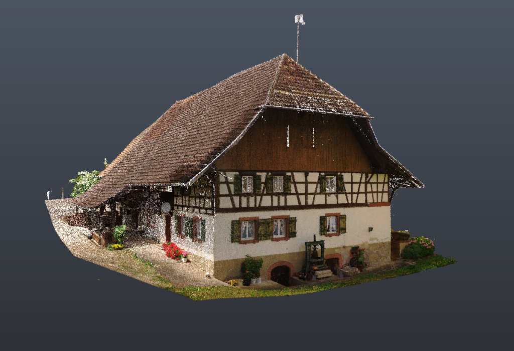 Punktwolke Geb&auml;ude